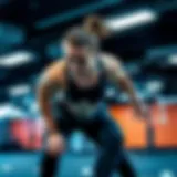 Dynamic workout session emphasizing energy and focus