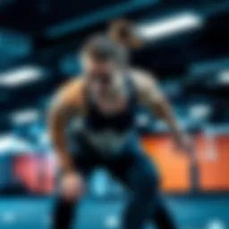 Dynamic workout session emphasizing energy and focus