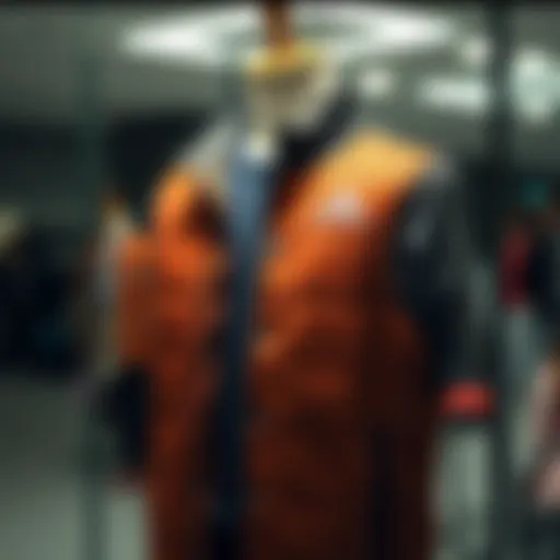 Stylish Adidas vest on a mannequin