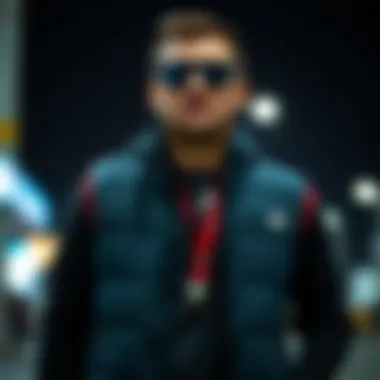 Trendy combination of Adidas vest with sporty accessories