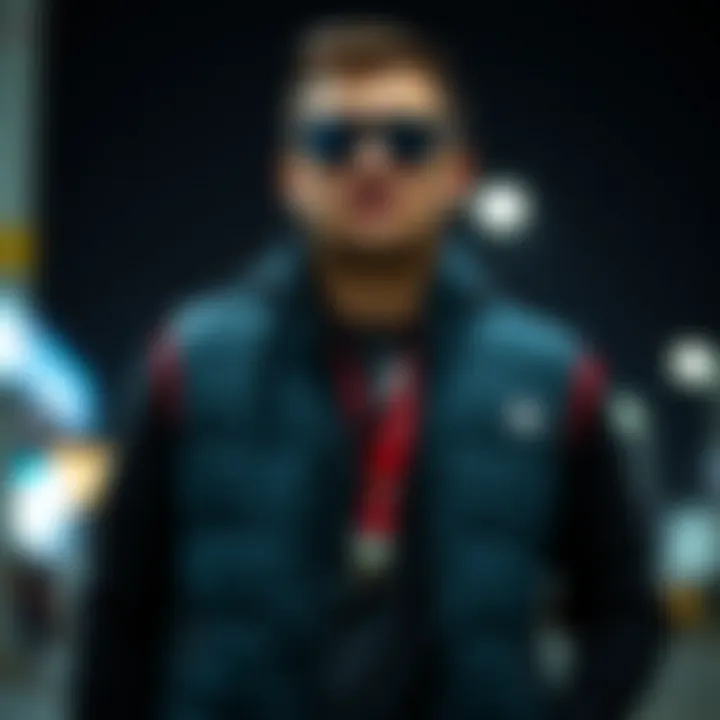 Trendy combination of Adidas vest with sporty accessories