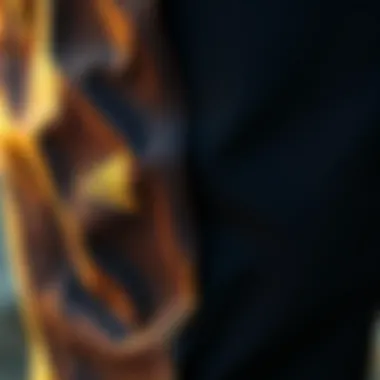 Close-up view of lightweight parachute fabric used in Adidas sweatpants