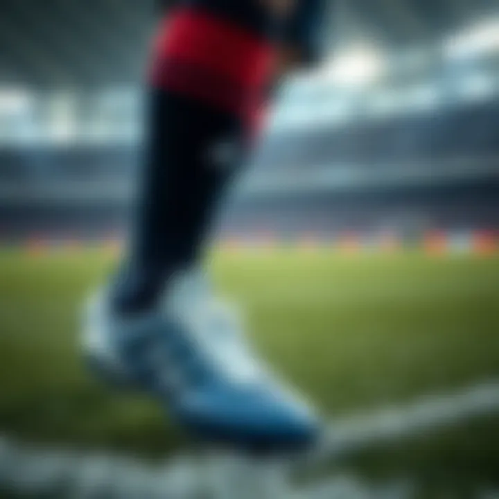 On-Pitch Performance of Adidas Messi Cleats Professional football player wearing Adidas Messi cleats during a match