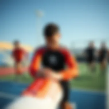 A dynamic sports scene with athletes using adidas original laces, emphasizing performance