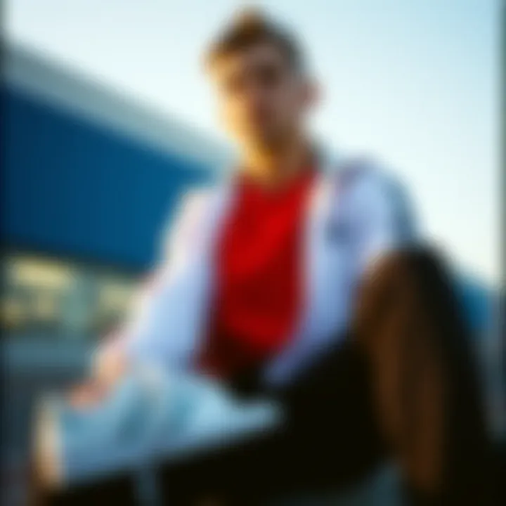 A stylish outfit featuring adidas original laces in a sporty context, highlighting versatility