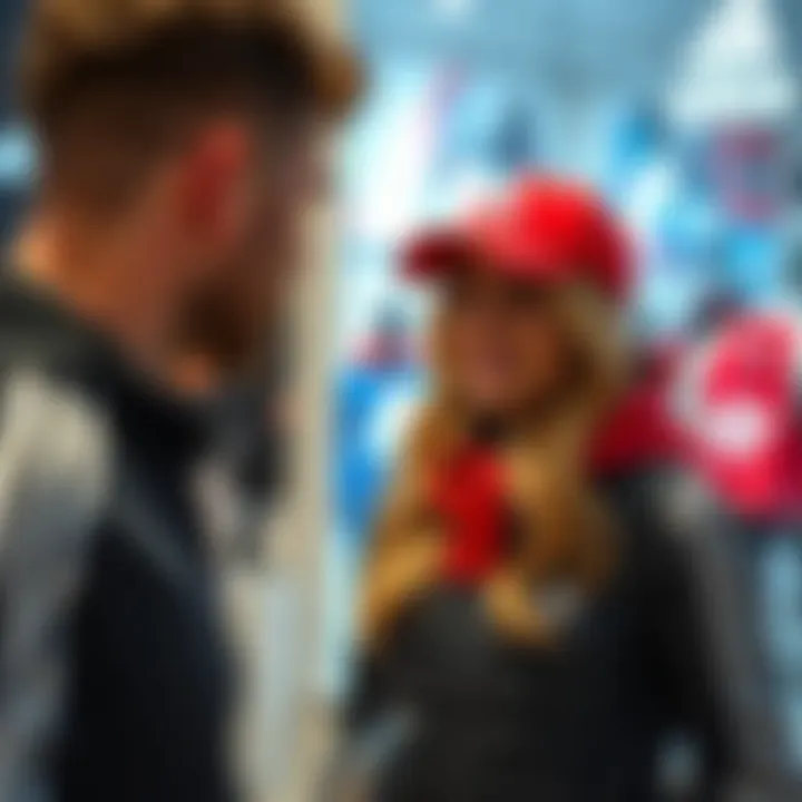 Enjoyable shopping experience at an Adidas outlet