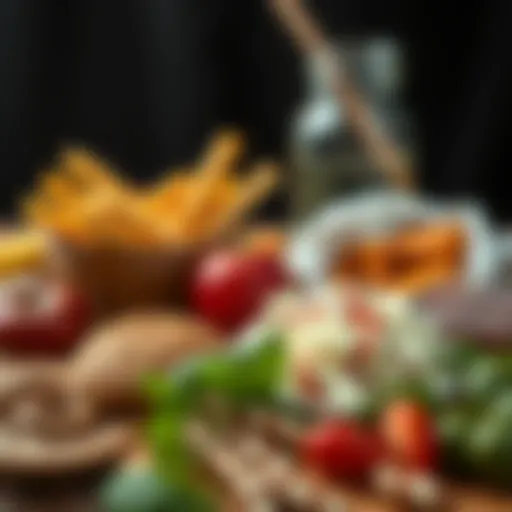 Visual representation of common food allergens