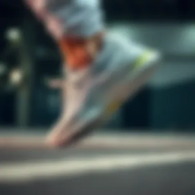 Performance Features of Asics White Sneakers in Action Detailed look at the performance features of Asics white sneakers in action.