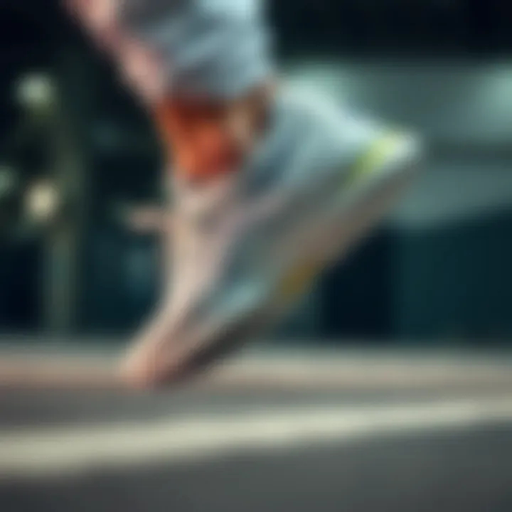 Performance Features of Asics White Sneakers in Action Detailed look at the performance features of Asics white sneakers in action.