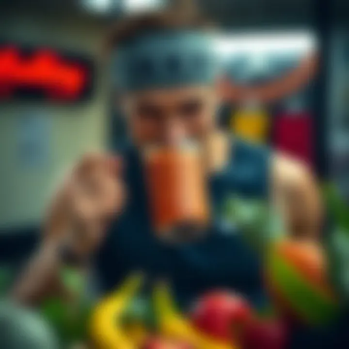 A fit athlete consuming a fruit smoothie, highlighting the benefits for active lifestyles.