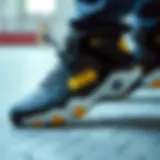 Innovative design of Batman-themed sports shoes showcasing unique style.