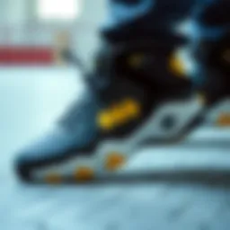 Innovative design of Batman-themed sports shoes showcasing unique style.