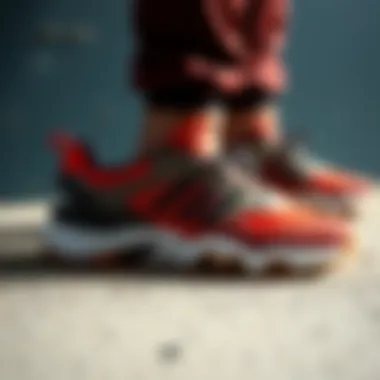 Trendy materials used in sporty footwear design