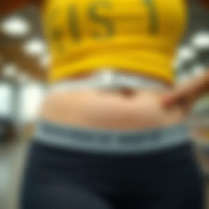 Chart showing health risks associated with excess fat in the waist.