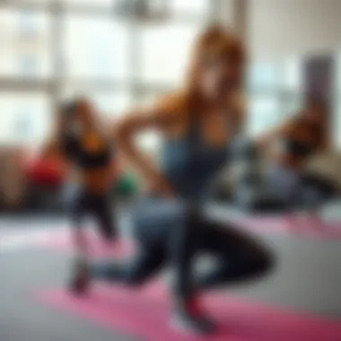 A dynamic workout scene demonstrating effective exercises for core strength.