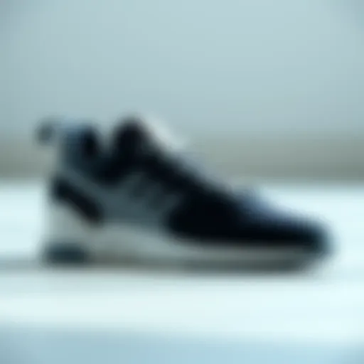 Stylish white-soled sneakers showcasing modern design