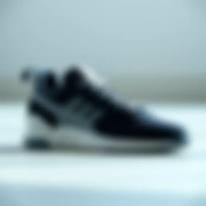 Stylish white-soled sneakers showcasing modern design