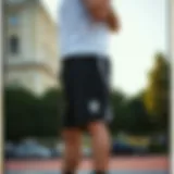 Stylish BJK shorts showcasing modern sports fashion