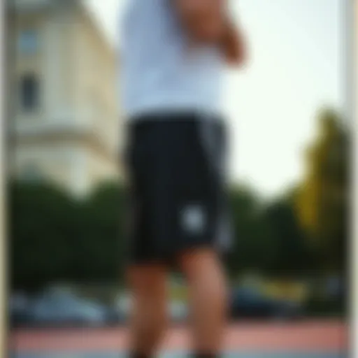 Stylish BJK shorts showcasing modern sports fashion