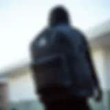 Calvin Klein black backpack showcasing modern design