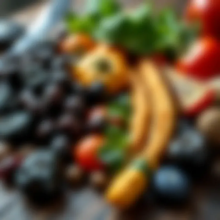 Iron-rich foods variety