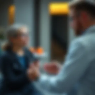 A consultation between a doctor and a patient about exercise