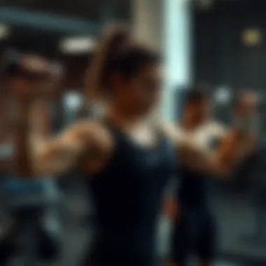 Dynamic workout session showcasing various strength exercises