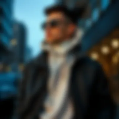 Urban Style with Dril Mont A stylish dril mont showcased in an urban setting