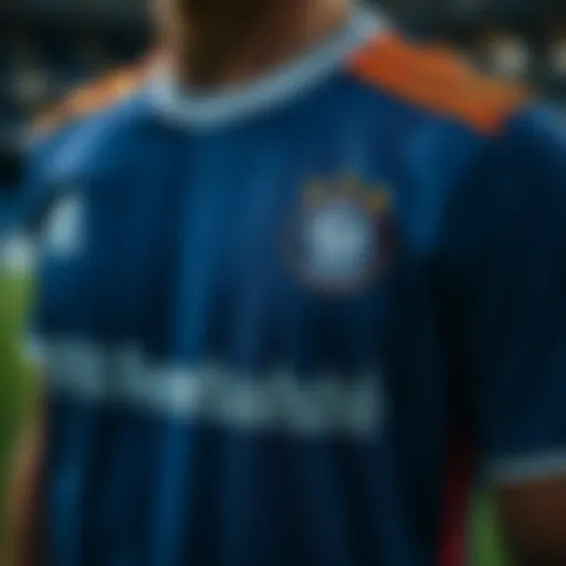 Fenerbahçe 2023-2024 home jersey showcasing the intricate design elements