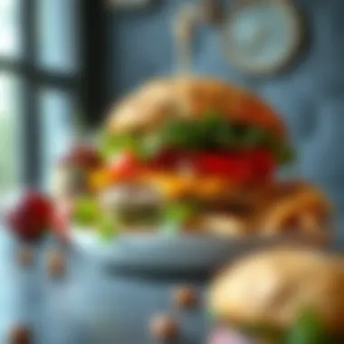 Design highlighting the connection between nutrition and athletic performance.