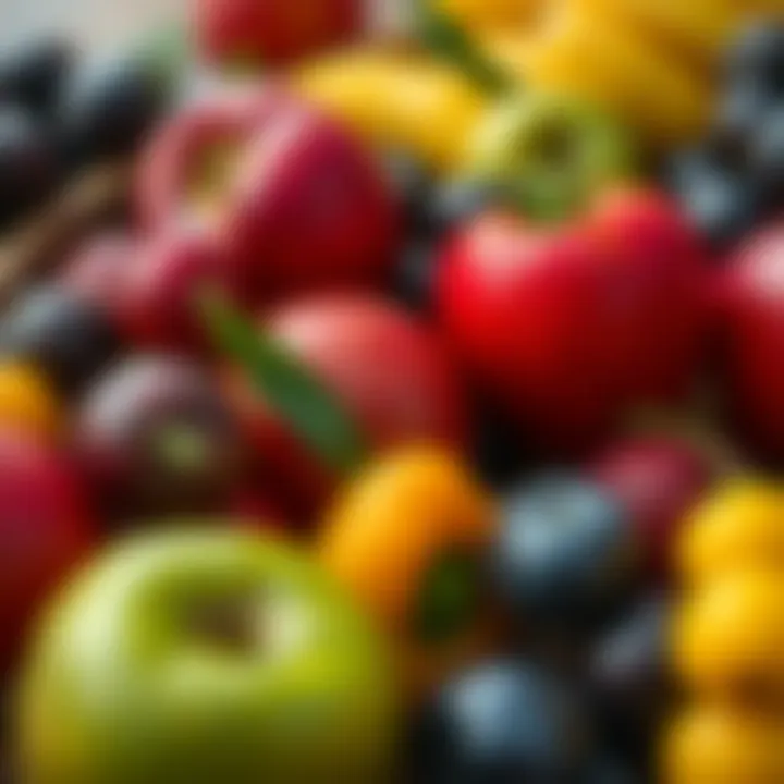 Fruits Rich in Folic Acid A variety of fruits highlighting their folic acid content