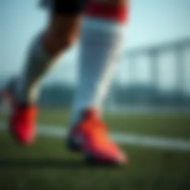 Illustration of proper foot health care for young athletes in soccer