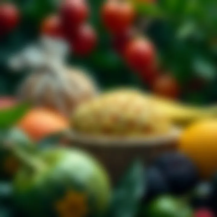 Fresh fruits supporting digestion