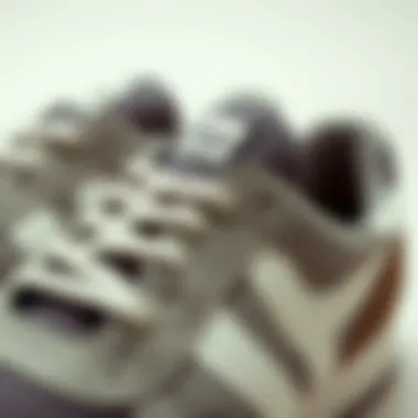 Close-up of the high-quality materials used in Hummel sneakers