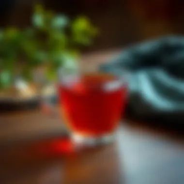 The Tranquil Essence of Linden Tea A calming cup of linden tea on a wooden table