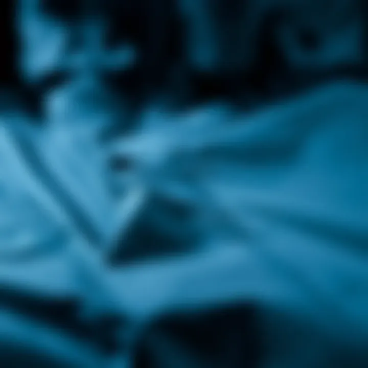 Material close-up of a modern rain jacket