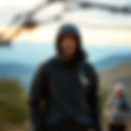 Jack Wolfskin softshell jacket in a natural setting