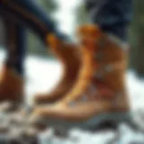 Close-up of the innovative Texapore technology in Jack Wolfskin boots
