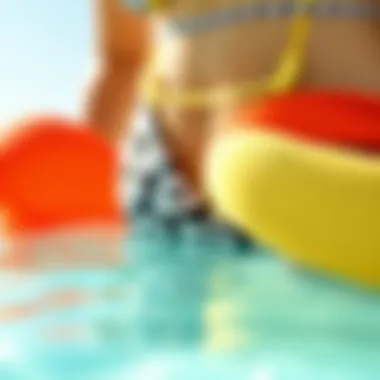 Variety of fabric types used in swimwear