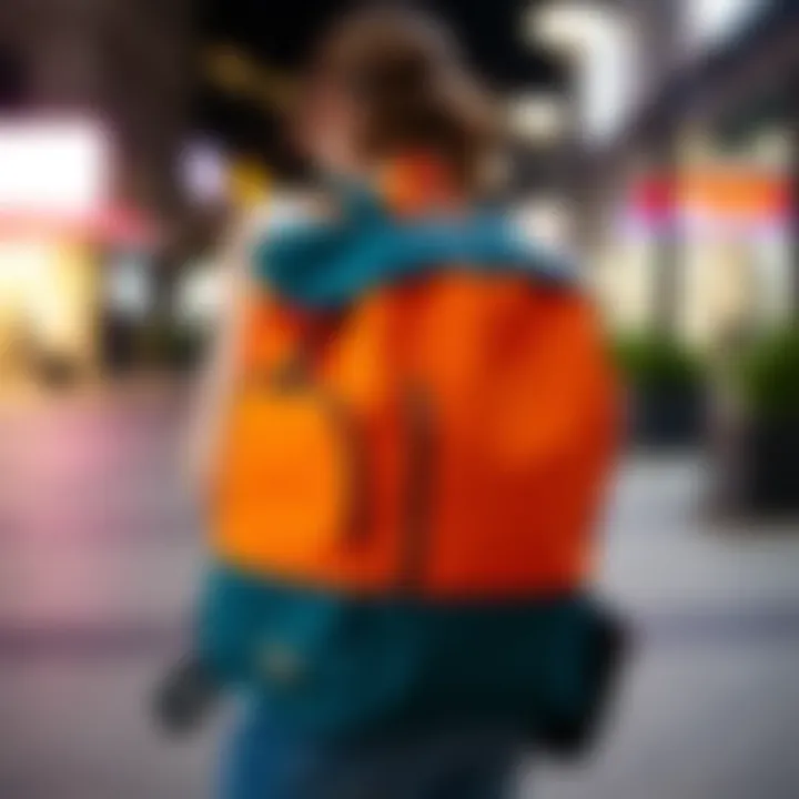 Versatile Stylish Backpack Stylish backpack in a vibrant color showcasing versatility