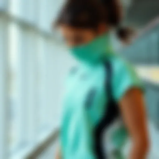 Modern Design in Athletic Wear Dynamic workout attire showcasing modern design