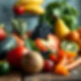 Nutrient-rich Foods for Heart Health Heart healthy foods including fruits and vegetables