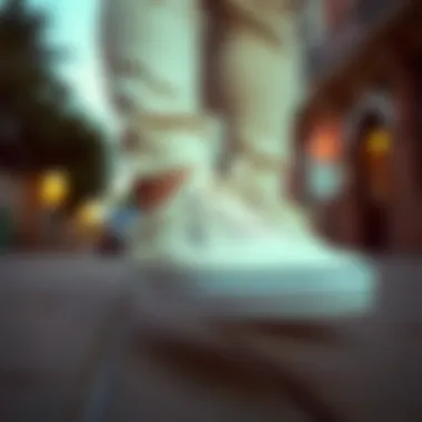 Stylish outfit featuring cream Vans sneakers