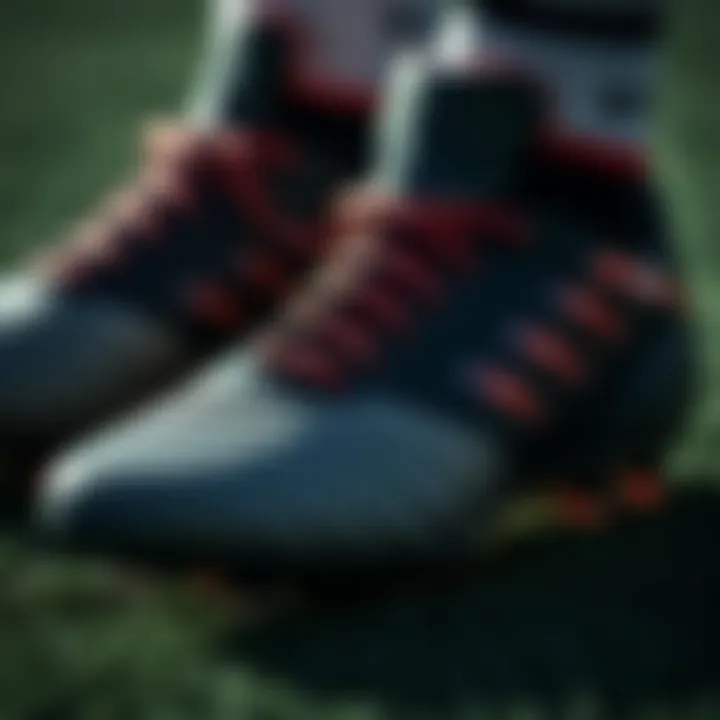 Exploring Material Quality in Soccer Cleats Close-up of high-quality soccer cleats showcasing material texture