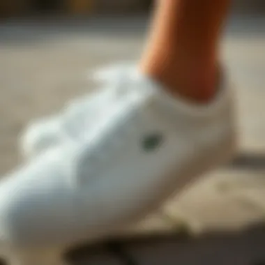 Care tips for maintaining Lacoste white shoes