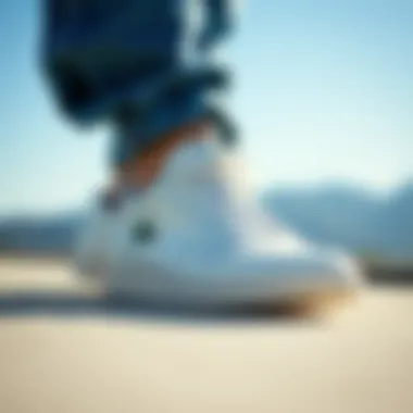 Lacoste shoes in casual and sporty settings