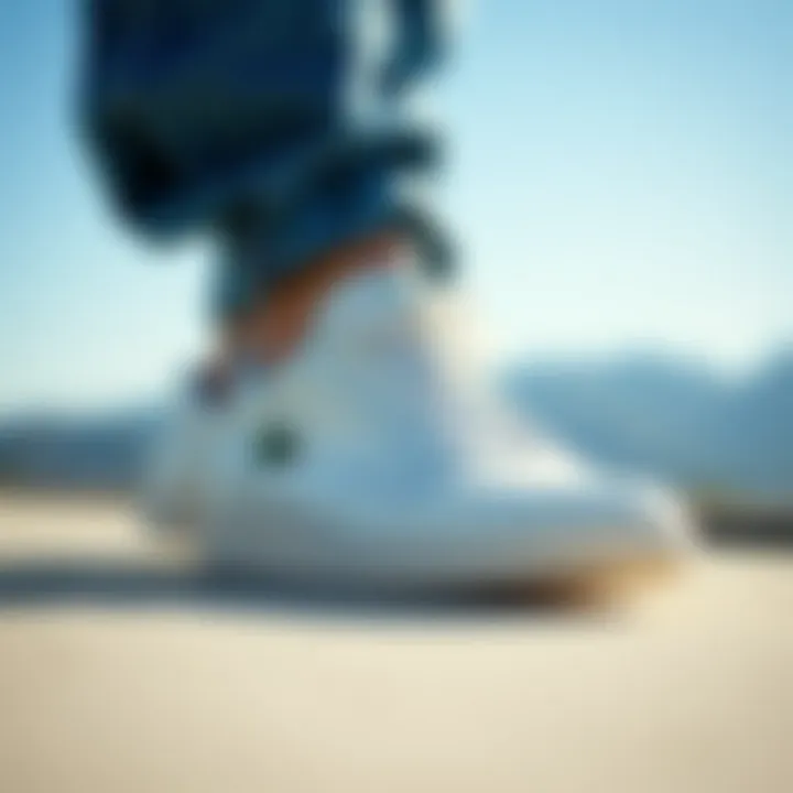 Lacoste shoes in casual and sporty settings