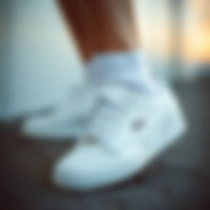 Elegant design of Lacoste white footwear