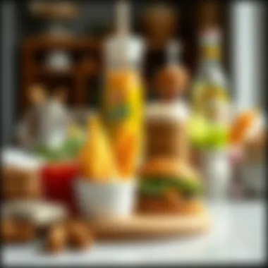 Tips for managing food allergies visually displayed