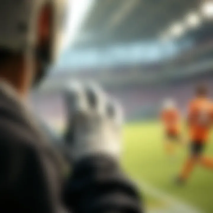 Muslera gloves in action during a sporting event